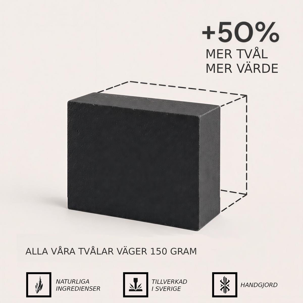 NORDR 150 gram handgjord tvål